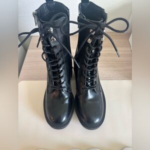 MIA Black Combat Lace-Up Boots